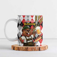 Oktoberfest Beaver Ceramic Mug On My Wurst Behaviour - Wonder Print Shop