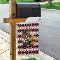 Oktoberfest Beaver Garden Flag On My Wurst Behaviour - Wonder Print Shop