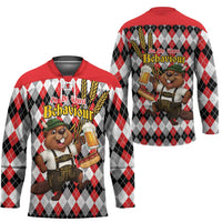 Oktoberfest Beaver Hockey Jersey On My Wurst Behaviour - Wonder Print Shop
