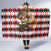 Oktoberfest Beaver Hooded Blanket On My Wurst Behaviour - Wonder Print Shop