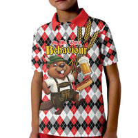 Oktoberfest Beaver Kid Polo Shirt On My Wurst Behaviour - Wonder Print Shop
