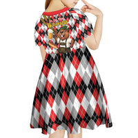 Oktoberfest Beaver Kid Short Sleeve Dress On My Wurst Behaviour - Wonder Print Shop