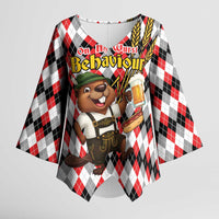 Oktoberfest Beaver Kimono Sleeve Blouse On My Wurst Behaviour - Wonder Print Shop