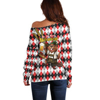 Oktoberfest Beaver Off Shoulder Sweater On My Wurst Behaviour - Wonder Print Shop