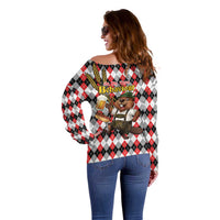 Oktoberfest Beaver Off Shoulder Sweater On My Wurst Behaviour - Wonder Print Shop