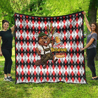 Oktoberfest Beaver Quilt On My Wurst Behaviour - Wonder Print Shop