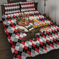Oktoberfest Beaver Quilt Bed Set On My Wurst Behaviour - Wonder Print Shop