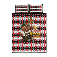 Oktoberfest Beaver Quilt Bed Set On My Wurst Behaviour - Wonder Print Shop