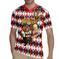 Oktoberfest Beaver Rugby Jersey On My Wurst Behaviour - Wonder Print Shop