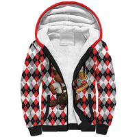 Oktoberfest Beaver Sherpa Hoodie On My Wurst Behaviour - Wonder Print Shop