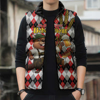 Oktoberfest Beaver Sleeveless Puffer Jacket On My Wurst Behaviour - Wonder Print Shop