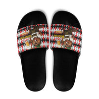 Oktoberfest Beaver Slide Sandals On My Wurst Behaviour - Wonder Print Shop