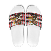 Oktoberfest Beaver Slide Sandals On My Wurst Behaviour - Wonder Print Shop