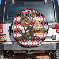 Oktoberfest Beaver Spare Tire Cover On My Wurst Behaviour - Wonder Print Shop