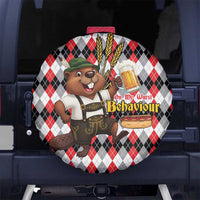 Oktoberfest Beaver Spare Tire Cover On My Wurst Behaviour - Wonder Print Shop