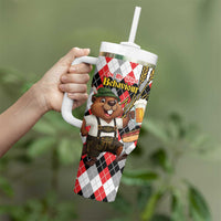 Oktoberfest Beaver Tumbler With Handle On My Wurst Behaviour - Wonder Print Shop