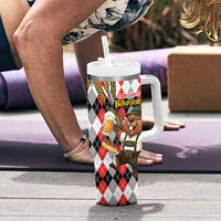 Oktoberfest Beaver Tumbler With Handle On My Wurst Behaviour - Wonder Print Shop