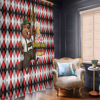 Oktoberfest Beaver Window Curtain On My Wurst Behaviour - Wonder Print Shop