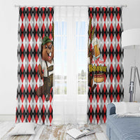 Oktoberfest Beaver Window Curtain On My Wurst Behaviour - Wonder Print Shop