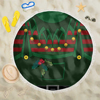 Christmas Elf Costume Beach Blanket Santa’s Little Helper Outfit - Wonder Print Shop