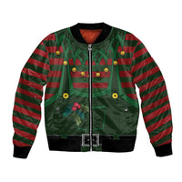 Christmas Elf Costume Bomber Jacket Santa’s Little Helper Outfit - Wonder Print Shop