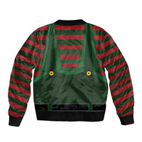 Christmas Elf Costume Bomber Jacket Santa’s Little Helper Outfit - Wonder Print Shop