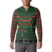 Christmas Elf Costume Button Sweatshirt Santa’s Little Helper Outfit - Wonder Print Shop