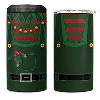Christmas Elf Costume 4 in 1 Can Cooler Tumbler Santa’s Little Helper Outfit - Wonder Print Shop