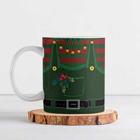 Christmas Elf Costume Ceramic Mug Santa’s Little Helper Outfit - Wonder Print Shop