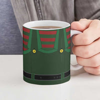 Christmas Elf Costume Ceramic Mug Santa’s Little Helper Outfit - Wonder Print Shop