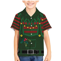 Christmas Elf Costume Family Matching Mermaid Dress and Hawaiian Shirt Santa’s Little Helper Outfit - Wonder Print Shop