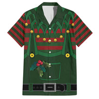 Christmas Elf Costume Family Matching Short Sleeve Bodycon Dress and Hawaiian Shirt Santa’s Little Helper Outfit - Wonder Print Shop