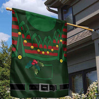 Christmas Elf Costume Garden Flag Santa’s Little Helper Outfit - Wonder Print Shop