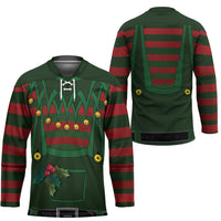 Christmas Elf Costume Hockey Jersey Santa’s Little Helper Outfit - Wonder Print Shop