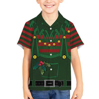 Christmas Elf Costume Kid Hawaiian Shirt Santa’s Little Helper Outfit - Wonder Print Shop