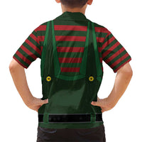 Christmas Elf Costume Kid Hawaiian Shirt Santa’s Little Helper Outfit - Wonder Print Shop