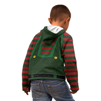 Christmas Elf Costume Kid Hoodie Santa’s Little Helper Outfit - Wonder Print Shop