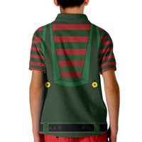 Christmas Elf Costume Kid Polo Shirt Santa’s Little Helper Outfit - Wonder Print Shop