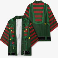Christmas Elf Costume Kimono Santa’s Little Helper Outfit - Wonder Print Shop