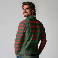 Christmas Elf Costume Long Sleeve Polo Shirt Santa’s Little Helper Outfit - Wonder Print Shop