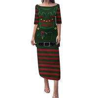 Christmas Elf Costume Puletasi Santa’s Little Helper Outfit - Wonder Print Shop