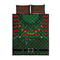 Christmas Elf Costume Quilt Bed Set Santa’s Little Helper Outfit - Wonder Print Shop