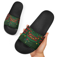 Christmas Elf Costume Slide Sandals Santa’s Little Helper Outfit - Wonder Print Shop