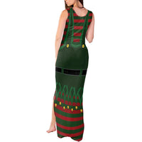 Christmas Elf Costume Tank Maxi Dress Santa’s Little Helper Outfit - Wonder Print Shop