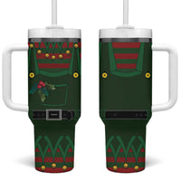 Christmas Elf Costume Tumbler With Handle Santa’s Little Helper Outfit - Wonder Print Shop