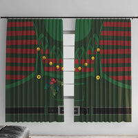 Christmas Elf Costume Window Curtain Santa’s Little Helper Outfit - Wonder Print Shop