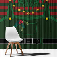 Christmas Elf Costume Window Curtain Santa’s Little Helper Outfit - Wonder Print Shop