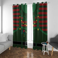 Christmas Elf Costume Window Curtain Santa’s Little Helper Outfit - Wonder Print Shop