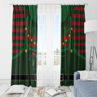 Christmas Elf Costume Window Curtain Santa’s Little Helper Outfit - Wonder Print Shop