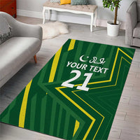 Pakistan Cricket Custom Area Rug Shaheen Falcon Go Champions LT9 - Wonder Print Shop